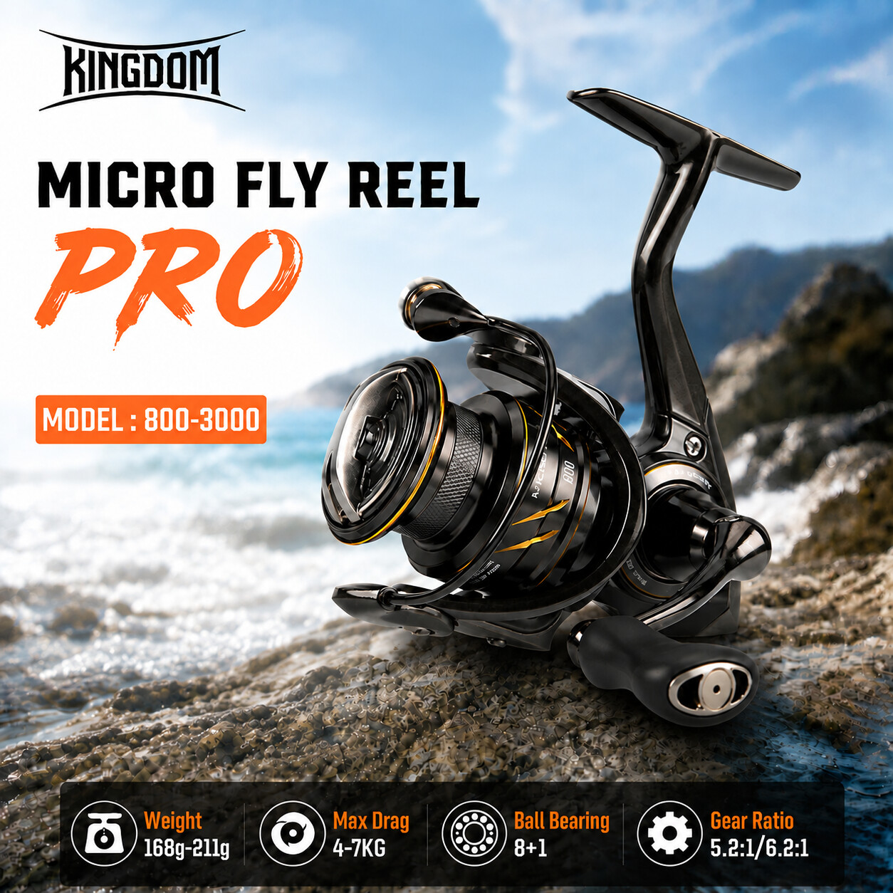 Abu Garcia Reel Revo - Kingdom Micro Fly Pro Fishing Spinning