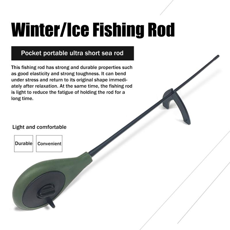 Hot Sale 2PCS Portable Plastic - Fishing Rod Ice ulasan dan harga
